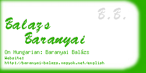 balazs baranyai business card